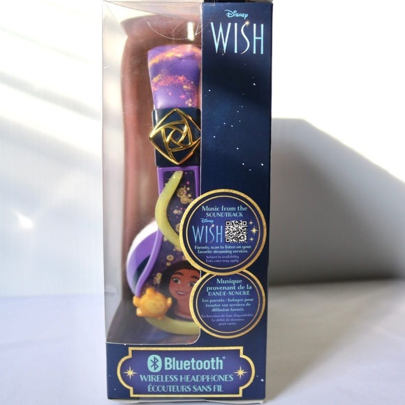 NEW Disney Wish Bluetooth Kids Wireless Headphones Foldable Travel - Picture 2 of 7